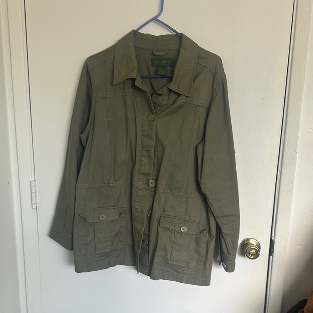 Hunter Run Olive Green Utility Jacket